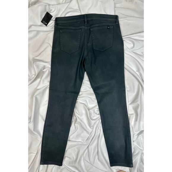 Joes Jeans Straight Leg Finished Cuffs Logo Back Pocket Black 31 - Picture 11 of 14